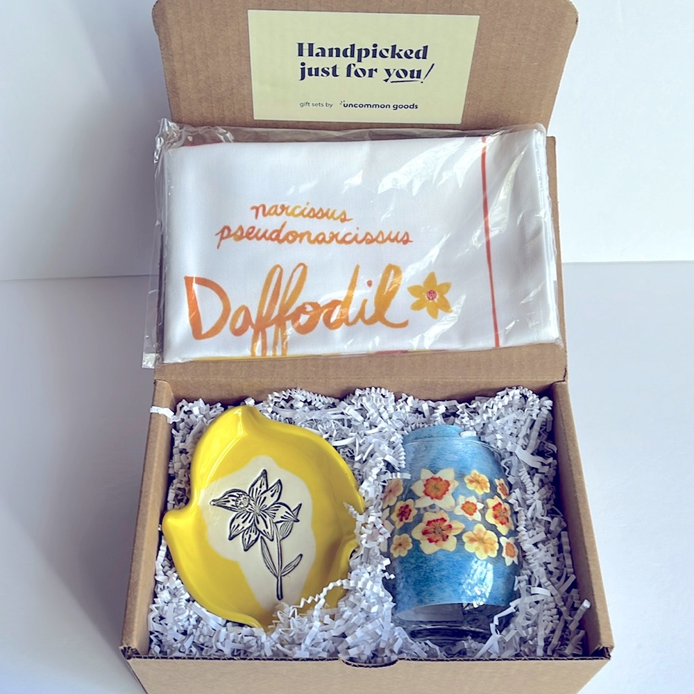 Uncommon Gift Set Daffodil Uncommon Goods 3 Pieces NIB